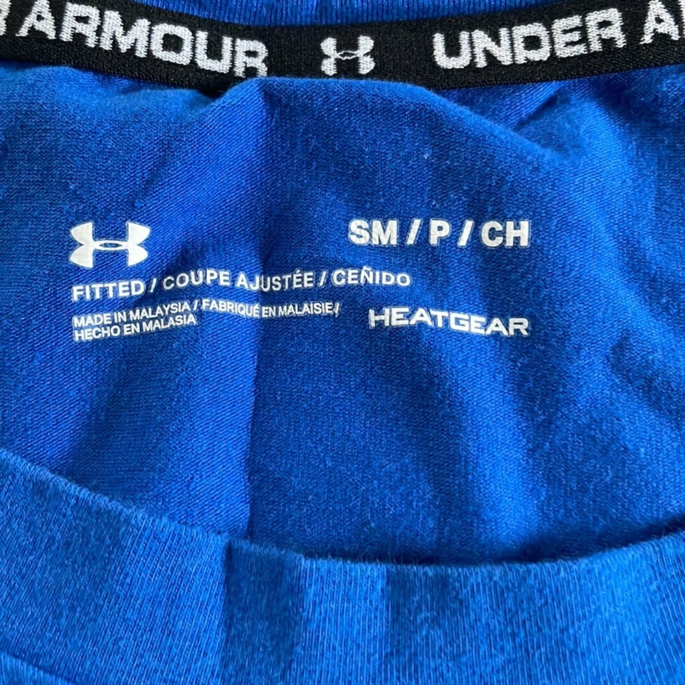 Under Armor adult small blue tank top. Excellent condition!! - Picture 2 of 4